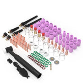 WelderElite TIG torch kit alumina nozzles for WP-17/18/26 enable stable heat control during precision welds.