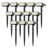 WENATY IP65 outdoor solar light lighting the front door with bright daylight