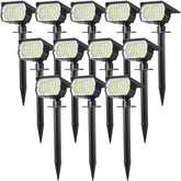 Wenaty solar spot light with 46 LEDs delivering bright outdoor pathways.