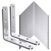 WENQUIT 25pcs angle brackets for sturdy shelf reinforcement.