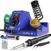 WEP 926LED V3 soldering station with compact stand on a tidy desk