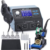 WEP 992D+ tilted LCD display facilitates precise soldering work