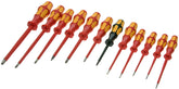 Wera 160I/12 insulated screwdriver set front view, compact kit for versatile tasks.