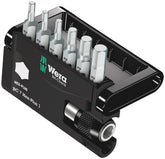Wera 8040-6 Hex-Plus bits in a compact bit-check for organized storage.