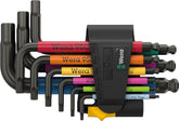 Wera 950/9 Hex Imperial 3 L-Key Set case with complete imperial sizes for precise fits.