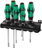 Wera Kraftform Plus 334/6 rack set with Lasertip enables quick torque control.