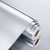 WESTICK mirror sticker on wall enhances light and perceived space.