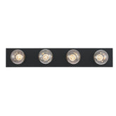 Westinghouse 6117600 traditional vanity light in matte black brightens a bathroom
