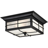 Westinghouse Orwell two-light porch lantern offers welcoming entryway illumination.