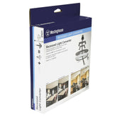 Westinghouse recessed-light-converter medallion is paintable to match decor.