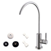 WEWE drinking water faucet in brushed nickel finish for durable, stylish filtered water