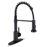 WEWE kitchen faucet with open-spout matte black finish for stylish everyday use