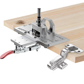 WEWEAL 35mm Concealed Hinge Jig for precise cabinet hinge drilling and alignment