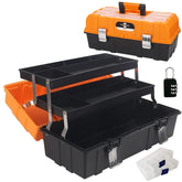 WEWLINE tool box front view showing sturdy handle for easy carrying