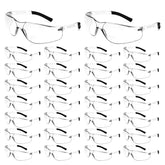 WFEANG clear safety glasses front view showing lightweight protection for daily tasks