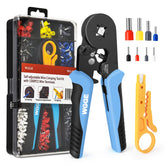WGGE ferrule crimping tool kit overview showing the complete professional wiring set