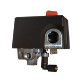 WHFZN CW219300AV pressure switch on Campbell Hausfeld unit for stable 120/155 psi cycling.