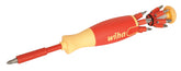 Wiha 38050 insulated pop-up bit holder with magnetic access for quick bit changes.