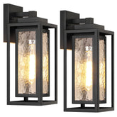 WIHTU water ripple glass lantern enhances curb appeal for porches.
