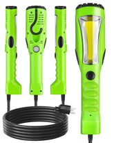WILAWELS 18W LED work light front view for garage tasks.