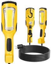 WILAWELS 24W LED work light front view showing compact, bright garage illumination