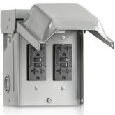 WILAWELS outdoor outlet box with steel body provides durable weather protection for outdoor spaces