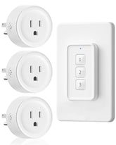 WILAWELS remote-control-outlet packaging shows quick setup for effortless switch control.