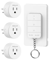 WILAWELS remote outlet with three plugs and magnetic base for versatile control.