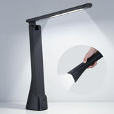 WILIT desk lamp base flashlight in use for emergencies and power outages.