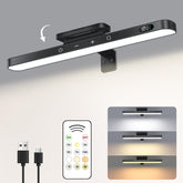WILLED 3W picture light on wall, front view, sleek black design for paintings.