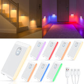 WILLED motion sensor lights indoor with 6 colors brighten stairs and hallways for a cozy vibe
