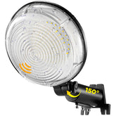 WillGotop LED barn light front view showing rugged external housing for outdoor use