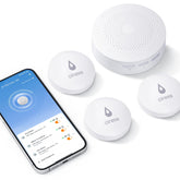 Winees wifi water leak detector hub provides real-time alerts to protect basements.