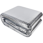Winemana window insulation roll laid flat showing multi-layer reflective film for heat reduction and cooler spaces.