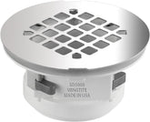 WingTite chrome SD1000 front view demonstrates durable top-install design for fiberglass showers.