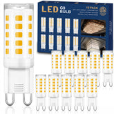 Winshine G9 LED bulb in warm white 3000K with ceramic base for safe chandelier lighting.