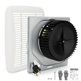 WINWEITGO 696N-R02 front view shows compact, quiet air movement for baths.