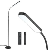 Wio-Mio floor lamp remote control for convenient, stepless brightness and color temperature adjustment.