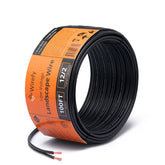 Wirefy 12-2 low-voltage wire 100 ft spool for outdoor lighting.