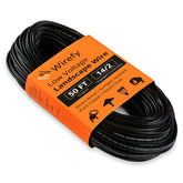 Wirefy 14/2 low voltage wire, 50 ft coil, for outdoor lighting projects.