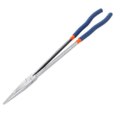 WISEPRO Long Reach Pliers 16in straight nose in use, precise reach for tight spaces.