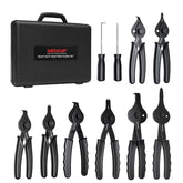 WISEUP snap ring pliers set case offers organized, comprehensive toolkit for maintenance tasks.