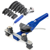 Wisscool pipe tube bender kit with seven dies for versatile tubing projects.