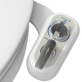 WITHLENT left-handed bidet with left control panel for easy operation.
