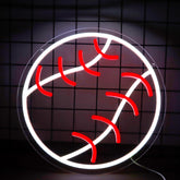 WittyRhE baseball neon light 12x12 glows for game room ambience.