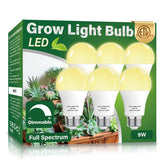 Wiyifada A19 grow light bulbs front view for indoor gardening with bright full spectrum light