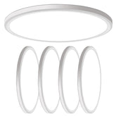 WKONCLDY four-pack 16-inch LED ceiling light for bright, even room illumination.