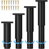 Wlrrcwdttc adjustable legs demonstrate 5.12–9.45 inch height range for versatile furniture height