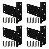 Wmebee 5-in T-Strap hinge, side view, sturdy outdoor gate solution.