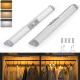 WOBANE rechargeable motion sensor closet light for hands-free wardrobe illumination.